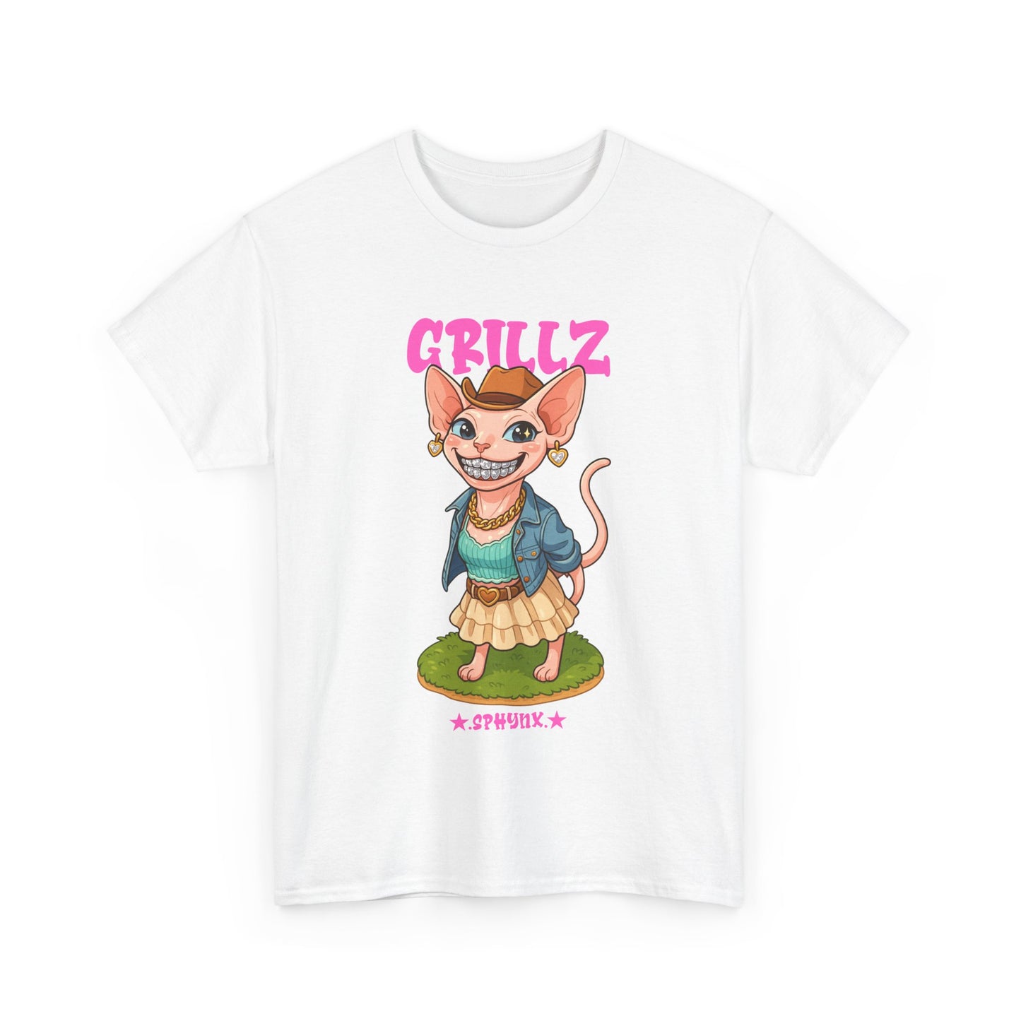 Coastal Cowgirl Sphynx Cat "GRILLZ" Shirt
