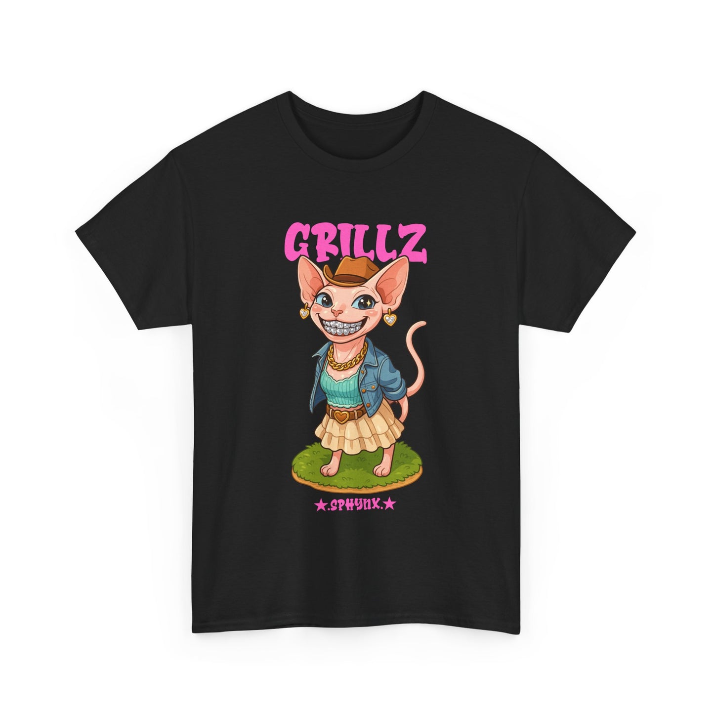 Coastal Cowgirl Sphynx Cat "GRILLZ" Shirt