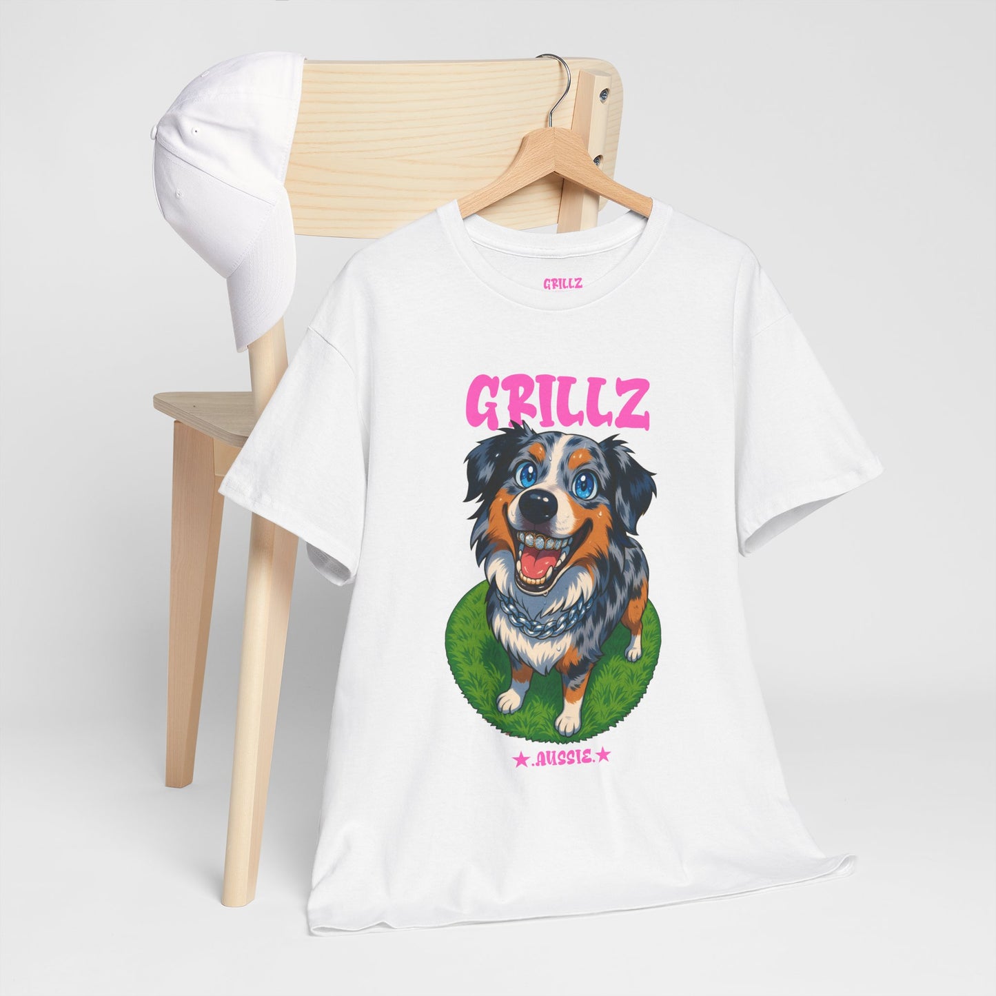 Australian Shepard Dog "GRILLZ" Shirt
