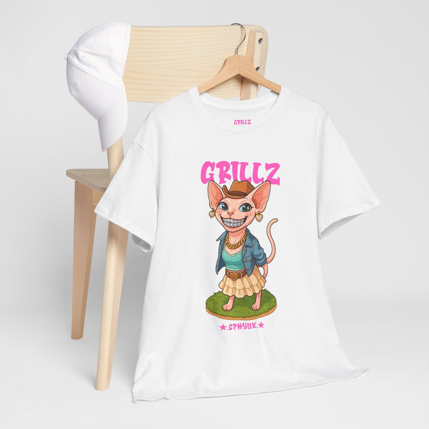 Coastal Cowgirl Sphynx Cat "GRILLZ" Shirt