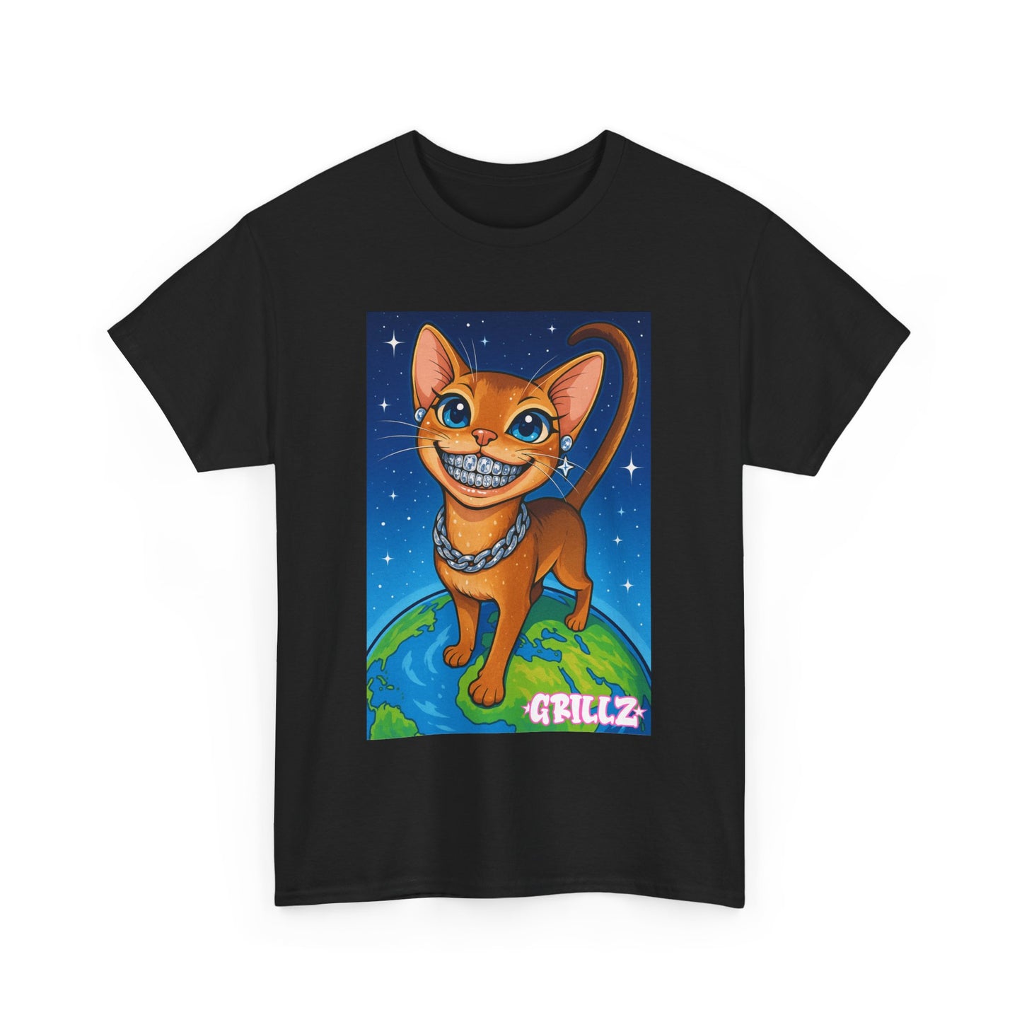 Abyssinian Cat "GRILLZ" Shirt