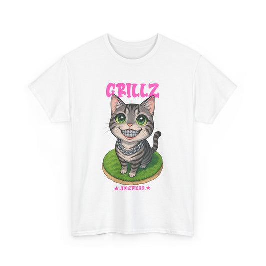 American Shorthair Cat "GRILLZ" Shirt