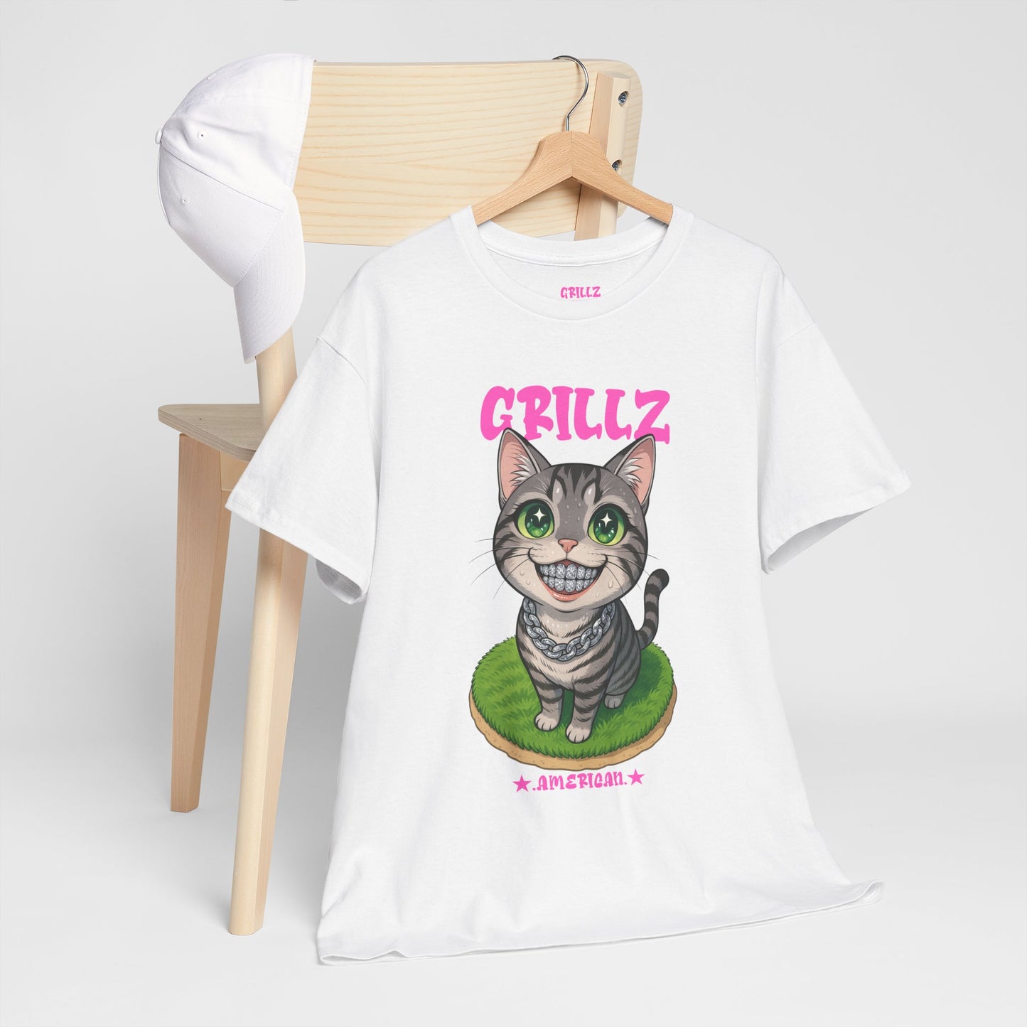 American Shorthair Cat "GRILLZ" Shirt